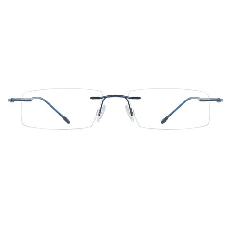 Blue Rimless eyeglasses frame buychashme.com (2) Buy Rimless Spectacles for Men & Women Rimless Eyeglasses are online Rimless glasses  | Frameless eyeglasses | Eyeglasses without frames | No Frame  around the edge of the lenses | frame less glasses | without rim glasses | frameless spectacles | rimless Eyeglasses | rimless spex rimless eyewear