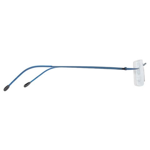 Blue Rimless eyeglasses frame buychashme.com (2) Buy Rimless Spectacles for Men & Women Rimless Eyeglasses are online Rimless glasses  | Frameless eyeglasses | Eyeglasses without frames | No Frame  around the edge of the lenses | frame less glasses | without rim glasses | frameless spectacles | rimless Eyeglasses | rimless spex rimless eyewear