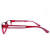 Red rectangular glasses